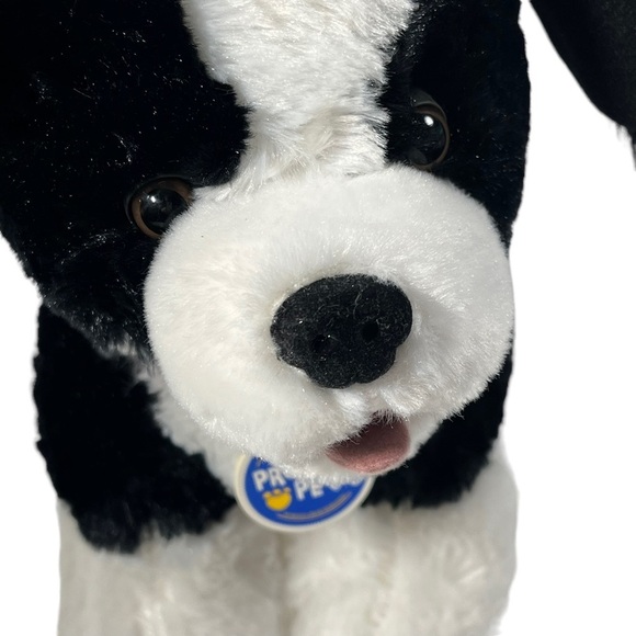 Build a Bear Border Collie Dog Stuffed Animal Plush BAB Black White Promise Pets - Picture 6 of 13